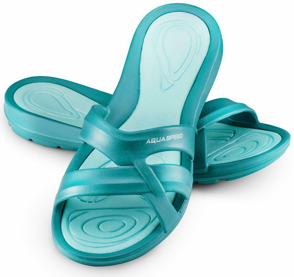 Шльопанці Aqua Speed PANAMA 7912 бірюзовий Жін