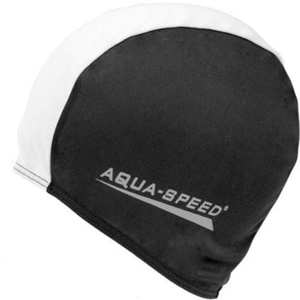Шапка для плавання Aqua Speed POLYESTER CAP 5765 чорний, білий Уні