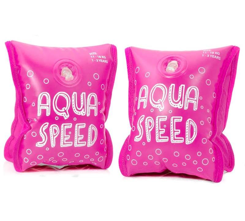 Нарукавники Aqua Speed PREMIUM 6086 малиновий Діт age 1-3