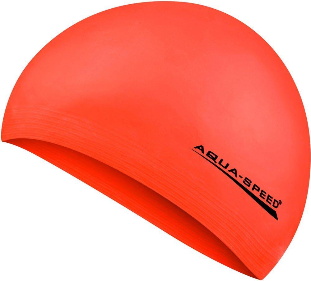 Шапка для плавання Aqua Speed SOFT LATEX 5733 неоновий помаранчевий Уні