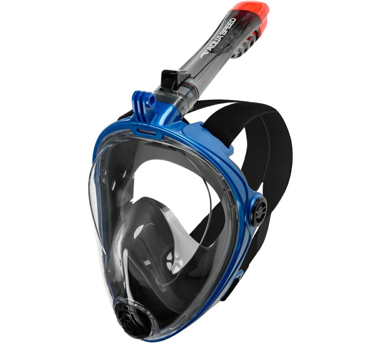 Повнолицьова маска Aqua Speed SPECTRA 2.0 9909 чорний, синій Уні
