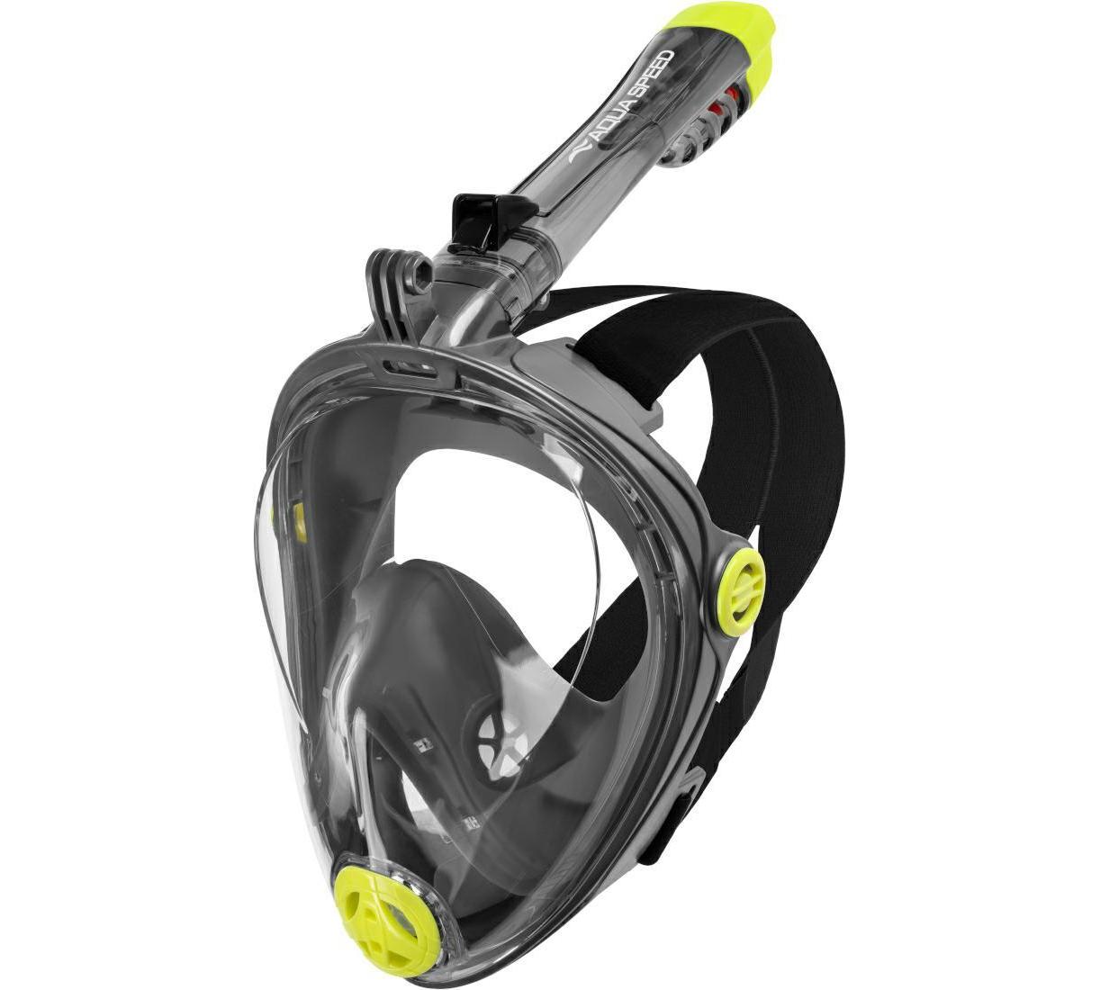 Повнолицьова маска Aqua Speed SPECTRA 2.0 9921 чорний, жовтий Уні