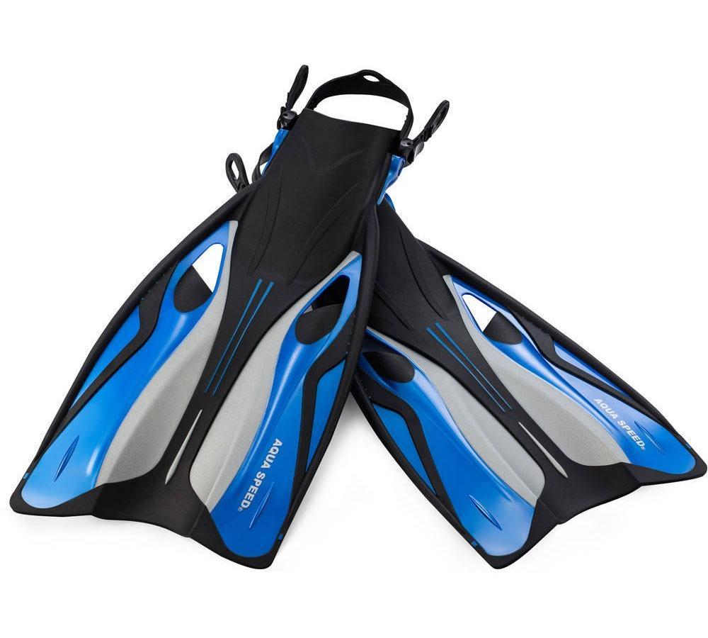 Ласти для дайвінгу, снорклінгу Aqua Speed SWIFT 4763 синій, чорний, сірий Уні