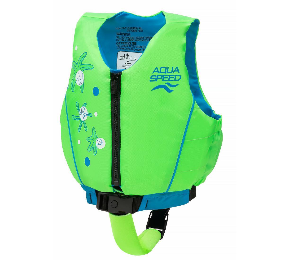 Жилет для плавання Aqua Speed Swim Star 61131 бірюзовий, салатовий Діт 15-19 кг