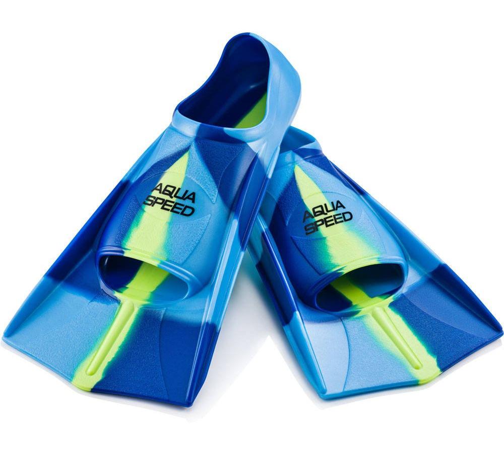Ласти Aqua Speed TRAINING FINS 7939 синій, блакитний, жовтий Діт