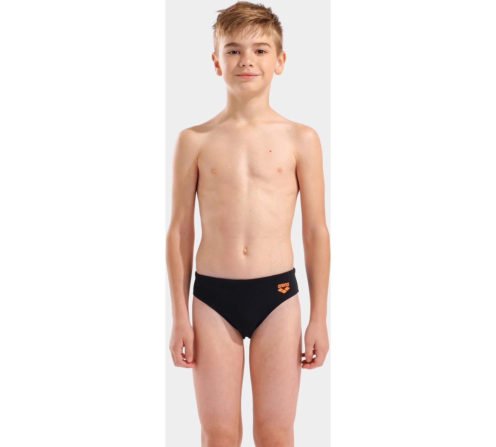 Плавки-сліпи для хлопчиків Arena BRIGHT SWIM BRIEFS чорний, помаранчевий дитячі
