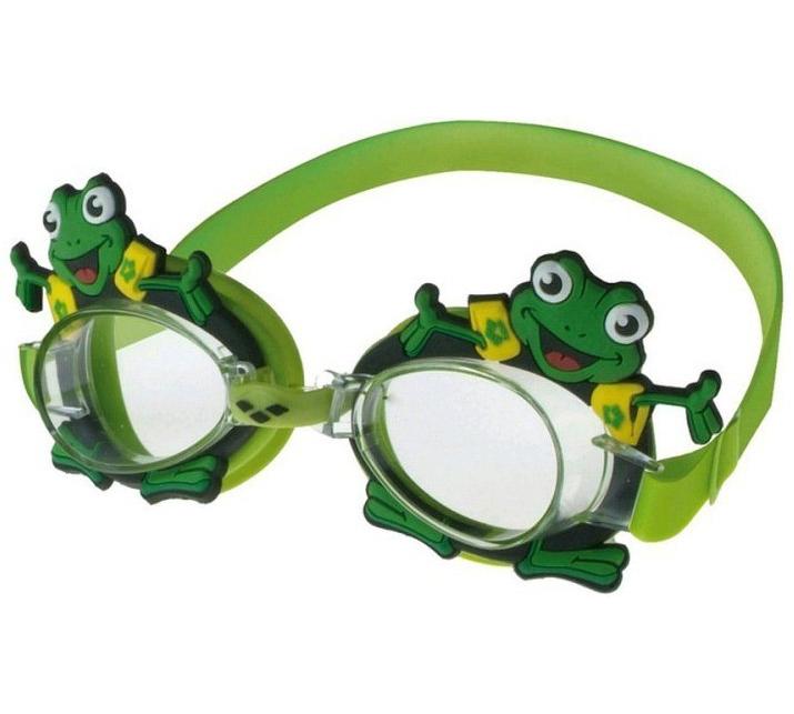Окуляри для плавання Arena BUBBLE ARENA WORLD зелений, жабка- дитячі (6-12 років)