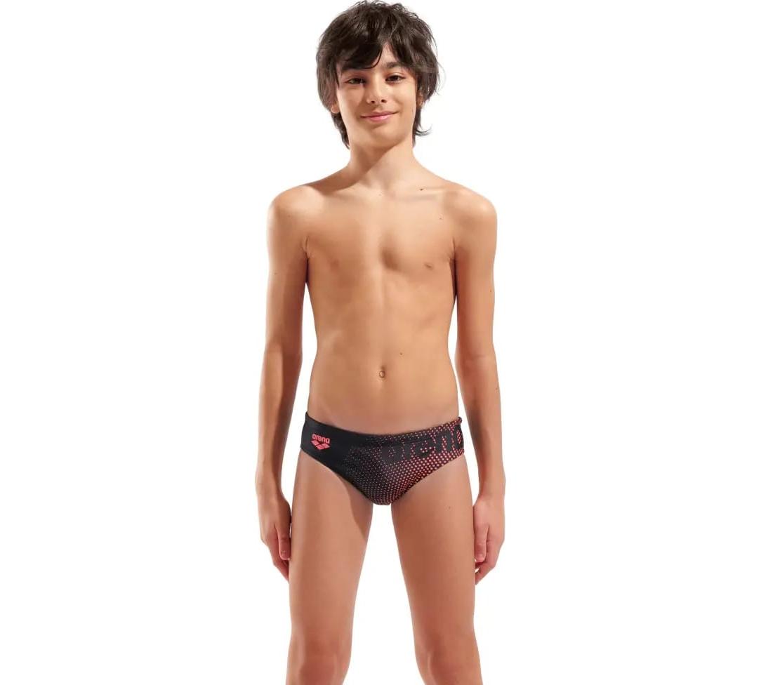 Плавки-сліпи для хлопчиків Arena DIM LIGHT SWIM BRIEFS чорний, кораловий 