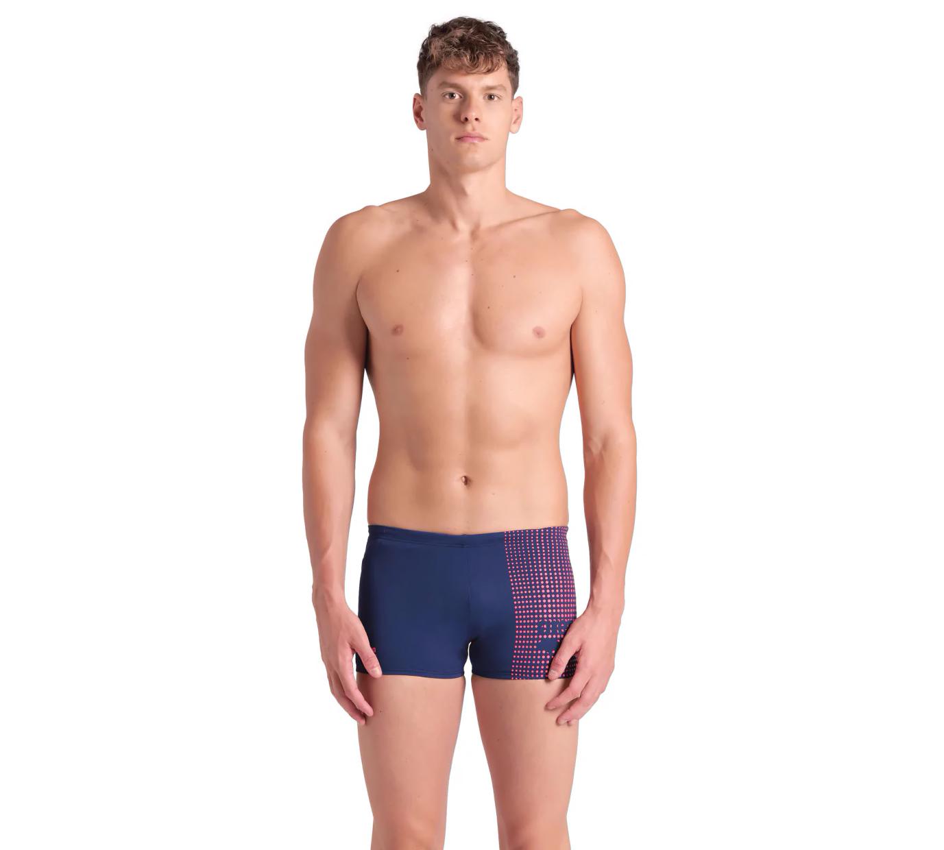 Плавки-шорти для чоловіків Arena FOGGY DOTS SWIM SHORT темно-синій, кораловий Чол