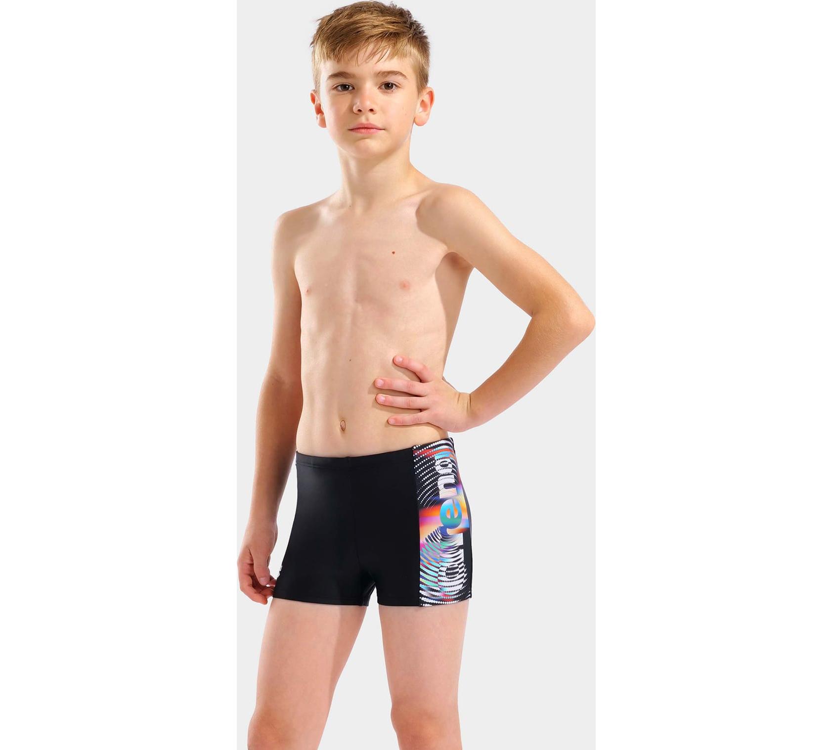 Плавки для хлопчиків Arena LIT LOGO SWIM SHORT чорний дитячі