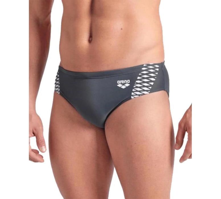 Плавки-сліпи для чоловіків Arena OPENINGS SWIM BRIEFS сірий, білий Чол