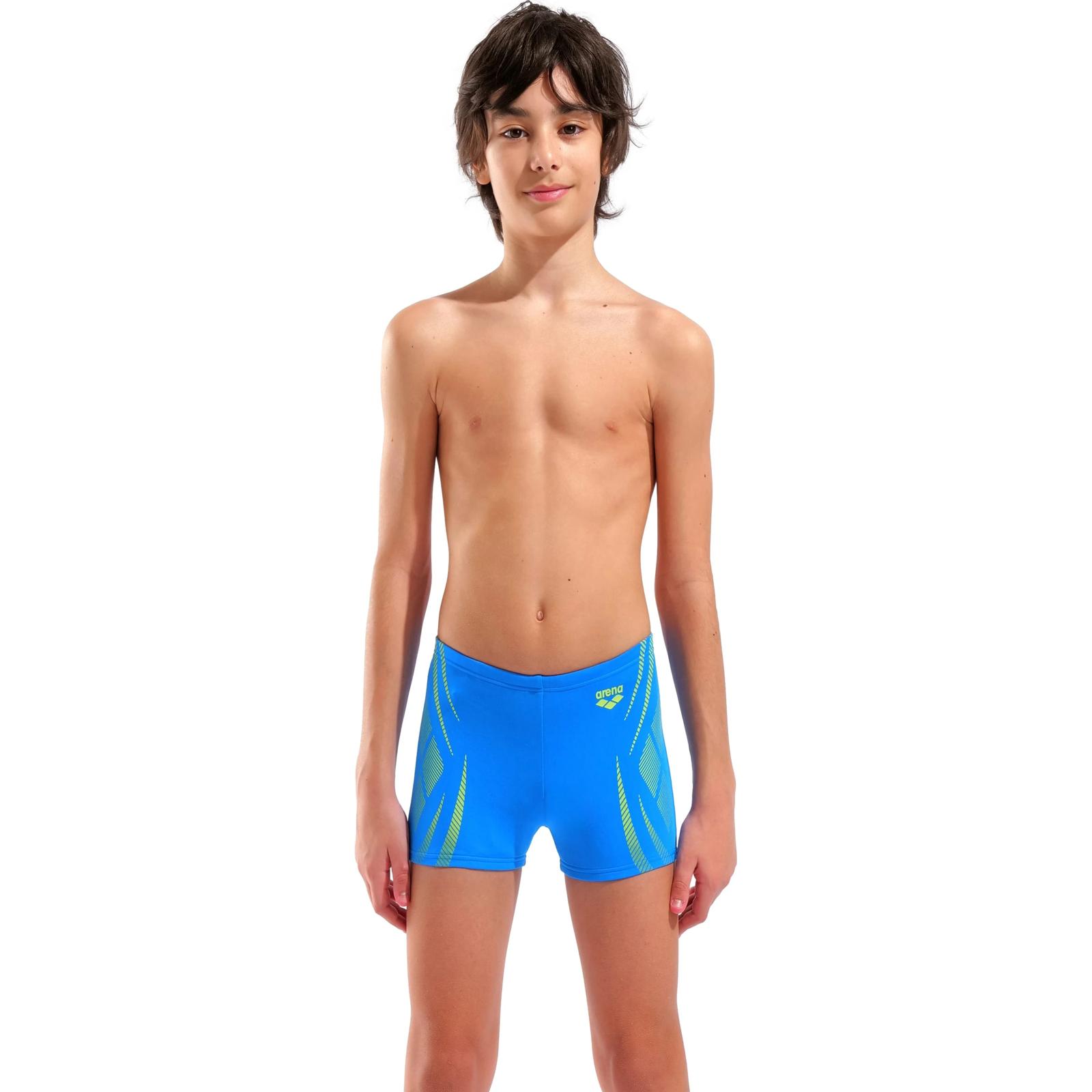 Плавки-шорти для хлопчиків Arena POSEIDONIA SWIM SHORT блакитний, жовтий 