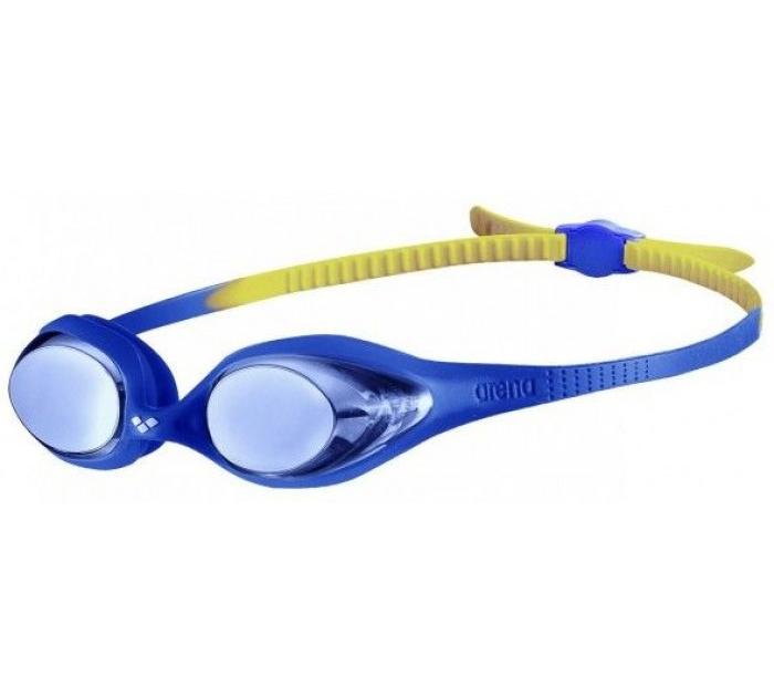 Окуляри для плавання Arena SPIDER JR MIRROR синій, жовтий- дитячі  (6-12 років)