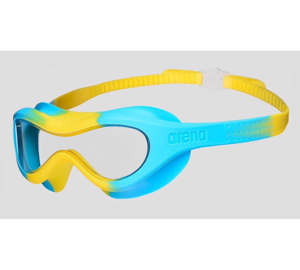 Окуляри-маска для плавання Arena SPIDER KIDS MASK блакитний, жовтий- дитячі (2-5 років)