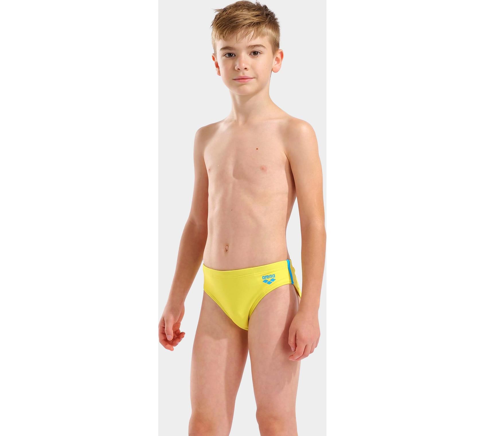 Плавки для хлопчиків Arena SWIM BRIEFS SOLID жовтий, бірюзовий дитячі