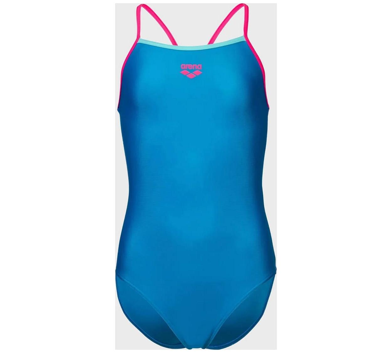 Купальник закритий для дівчат Arena SWIMSUIT LIGHT DROP SOLID синій дитяча