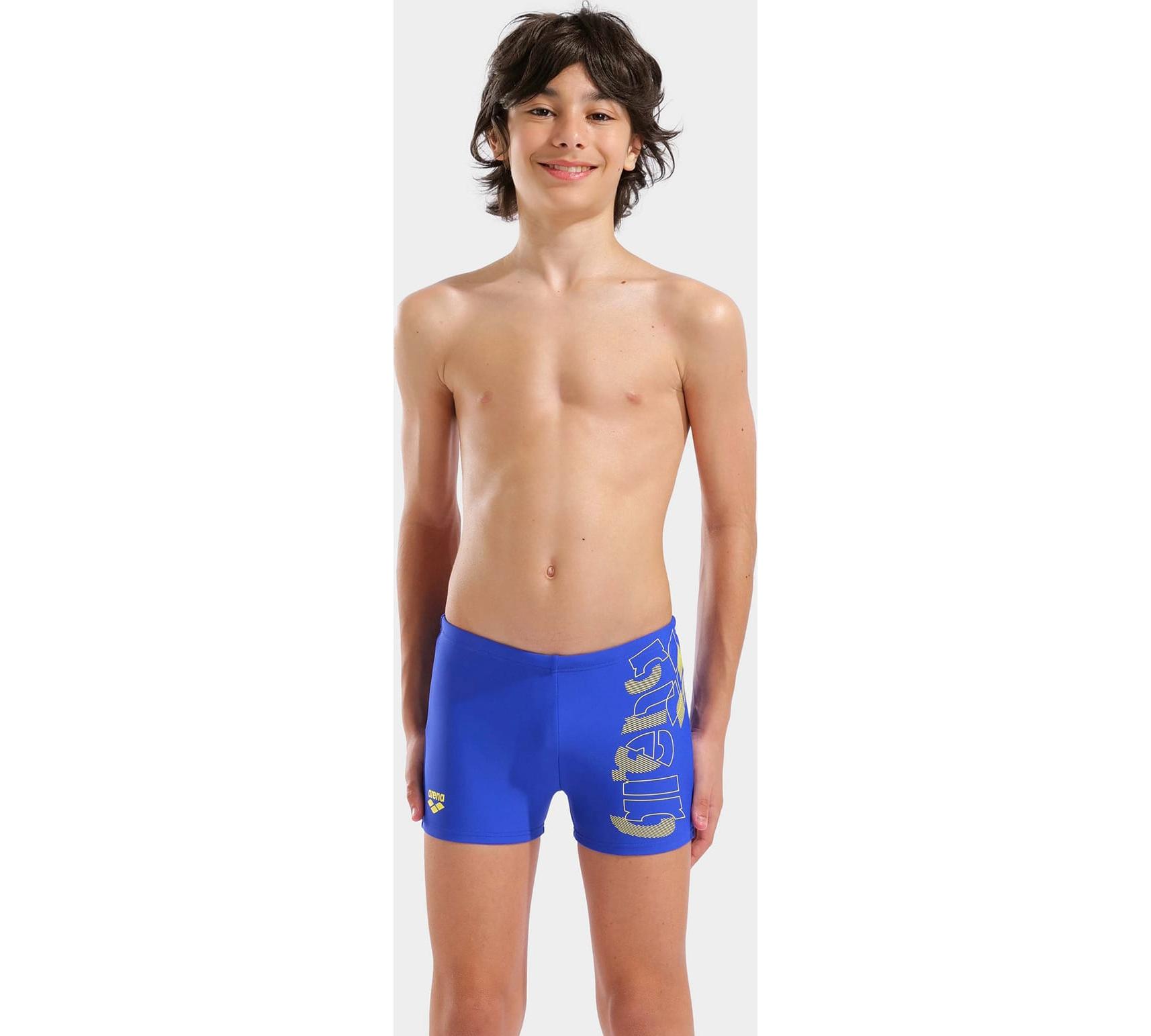 Плавки-шорти для хлопчиків Arena TALES SWIM SHORT синій, жовтий дитячі