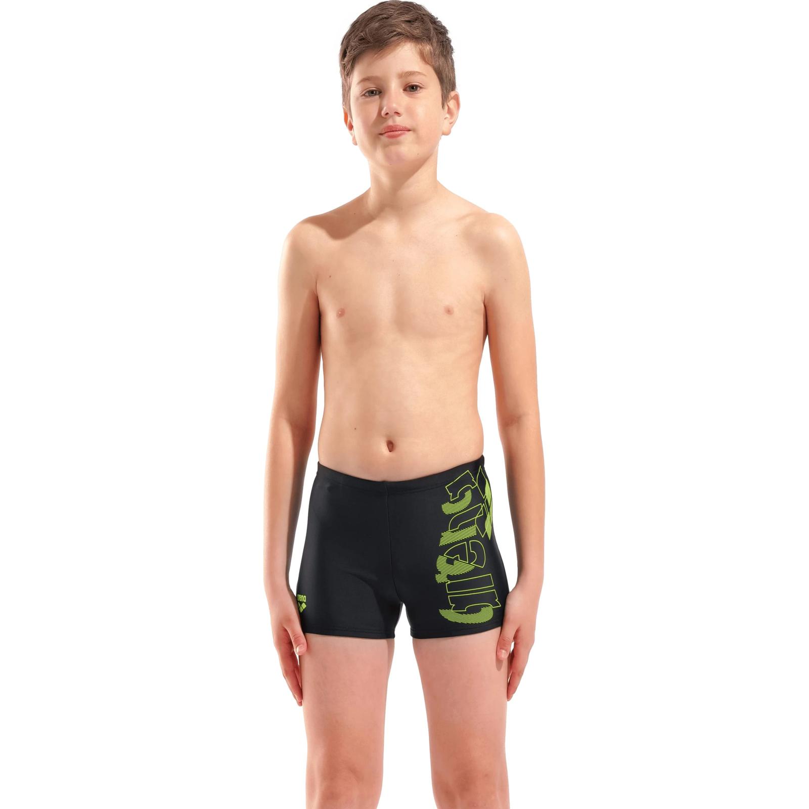 Плавки-шорти для хлопчиків Arena TALES SWIM SHORT чорний, жовтий 