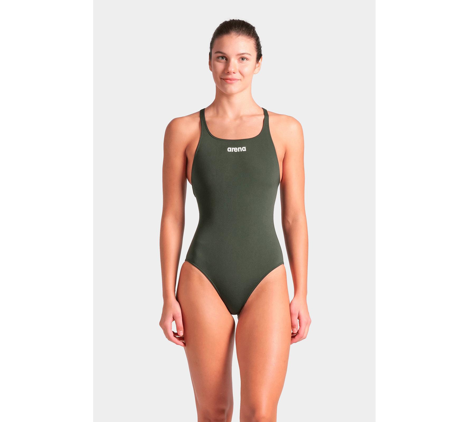Купальник закритий для жінок Arena TEAM SWIMSUIT SWIM PRO SOLID темно-зелений жіночий