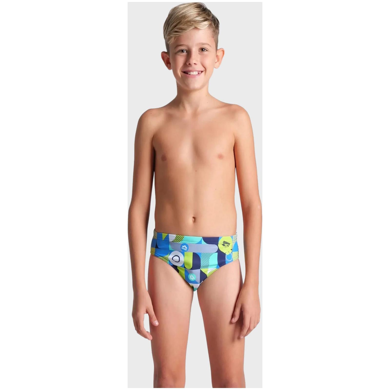 Плавки-сліпи для хлопчиків Arena WALLPAPER SWIM BRIEFS мультиколор дитяча