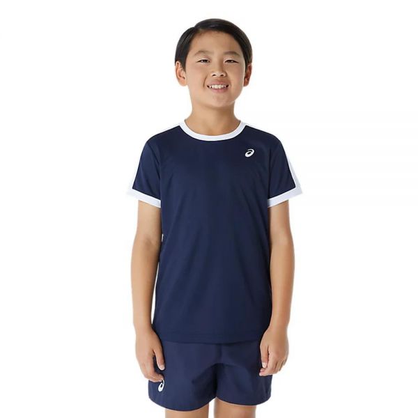Дитяча тенісна футболка Asics Boys Tennis SS Top midnight / brilliant white