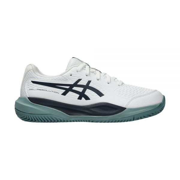 Кросівки дитячі для тенісу Asics GEL-RESOLUTION X GS CLAY White/Midnight  1
