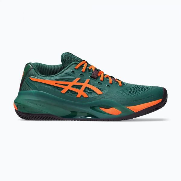 Кросівки тенісні чоловічі Asics GEL-RESOLUTION X Jewel Green/Energy Orange