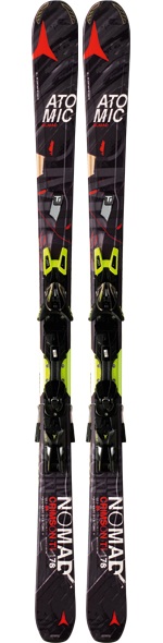 Лижі Atomic CRIMSON TI ARC black/red & кріплення XTO 14
