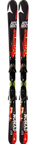 Лижі Atomic MAGNET ARC-L black/red & кріплення XTO 10