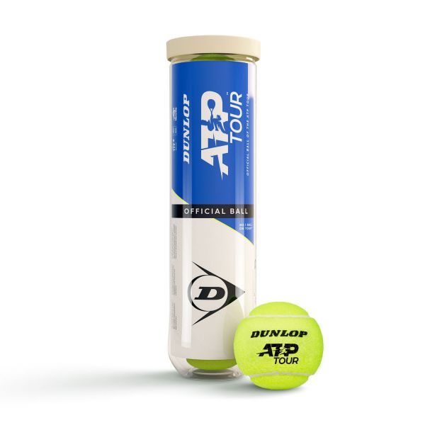 М'ячі для тенісу Dunlop ATP TOUR 4B пластик банка