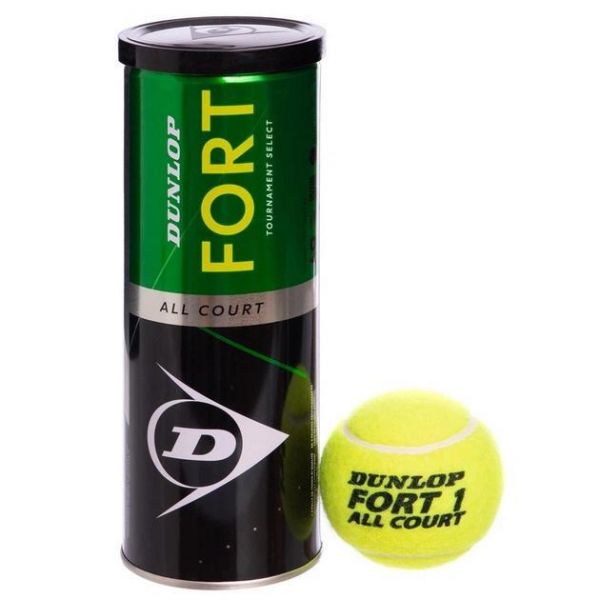М'ячі для тенісу Dunlop Fort TS 3B метал банка
