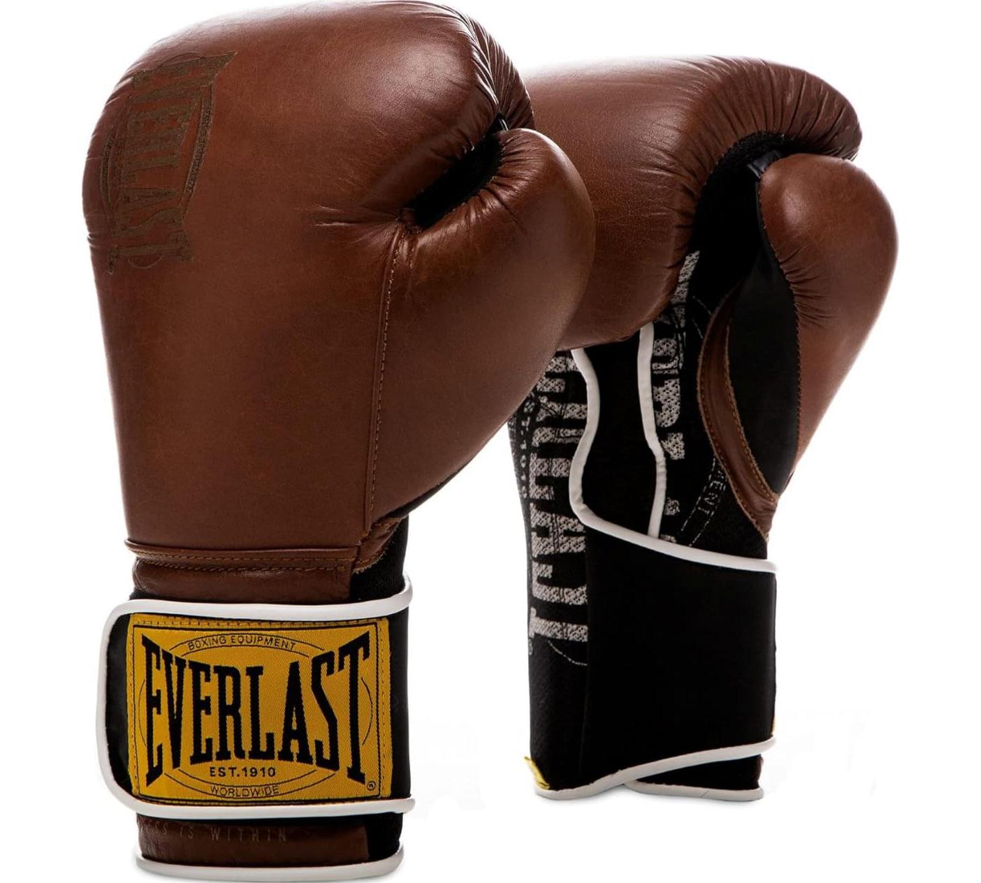 Боксерські рукавиці Everlast 1910 CLASSIC TRAINING GLOVE коричневий Уні