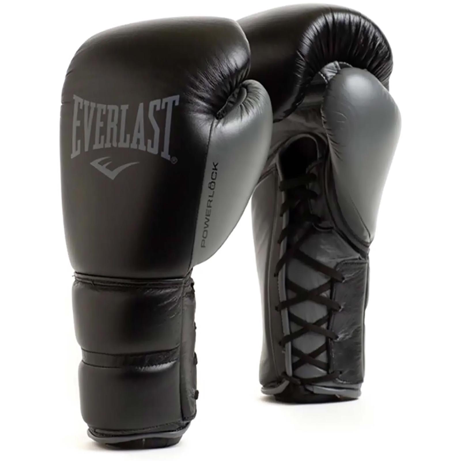 Боксерські рукавиці Everlast POWERLOCK 2 PRO TRAINING LACED GLOVE чорний Уні
