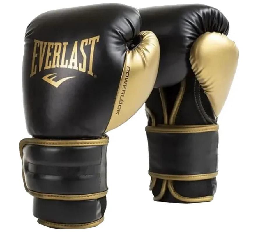 Боксерські рукавиці Everlast POWERLOCK 2R TRAINING GLOVE чорний, зол