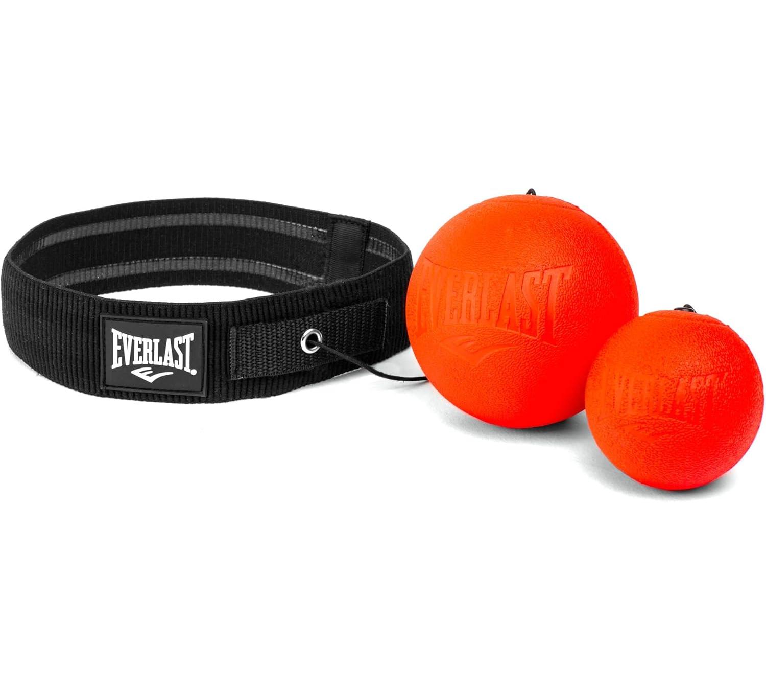 Тренажер для боксу Everlast POWERLOCK REFLEX BALL червоний Уні