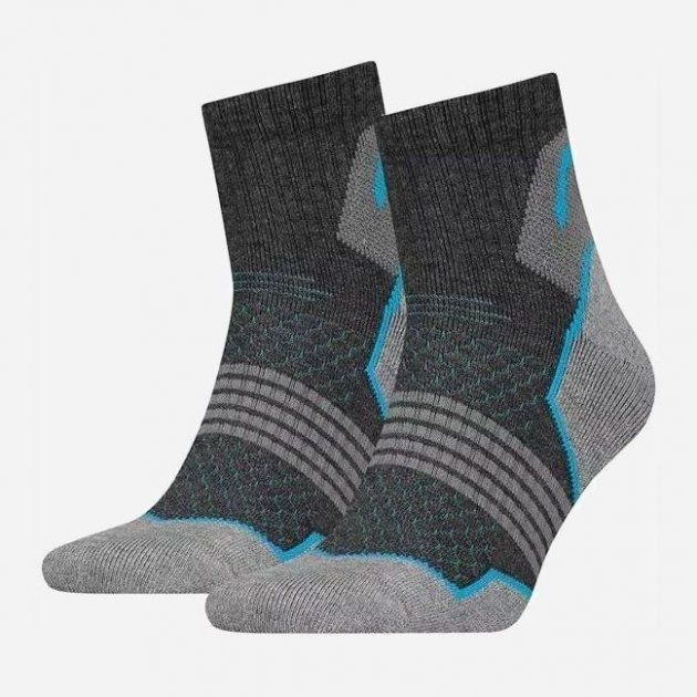 Шкарпетки Head HIKING QUARTER 2P UNISEX сірий, синій Уні
