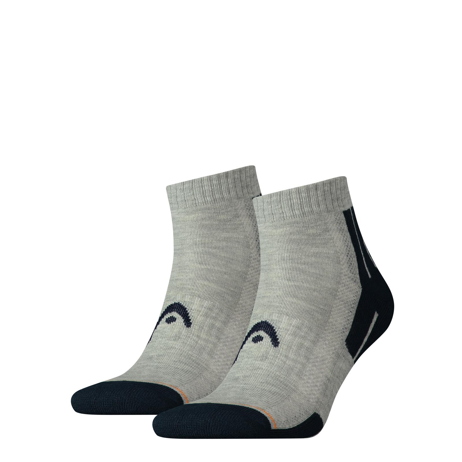 Шкарпетки Head PERFORMANCE QUARTER 2PPK UNISEX сірий, синій Уні