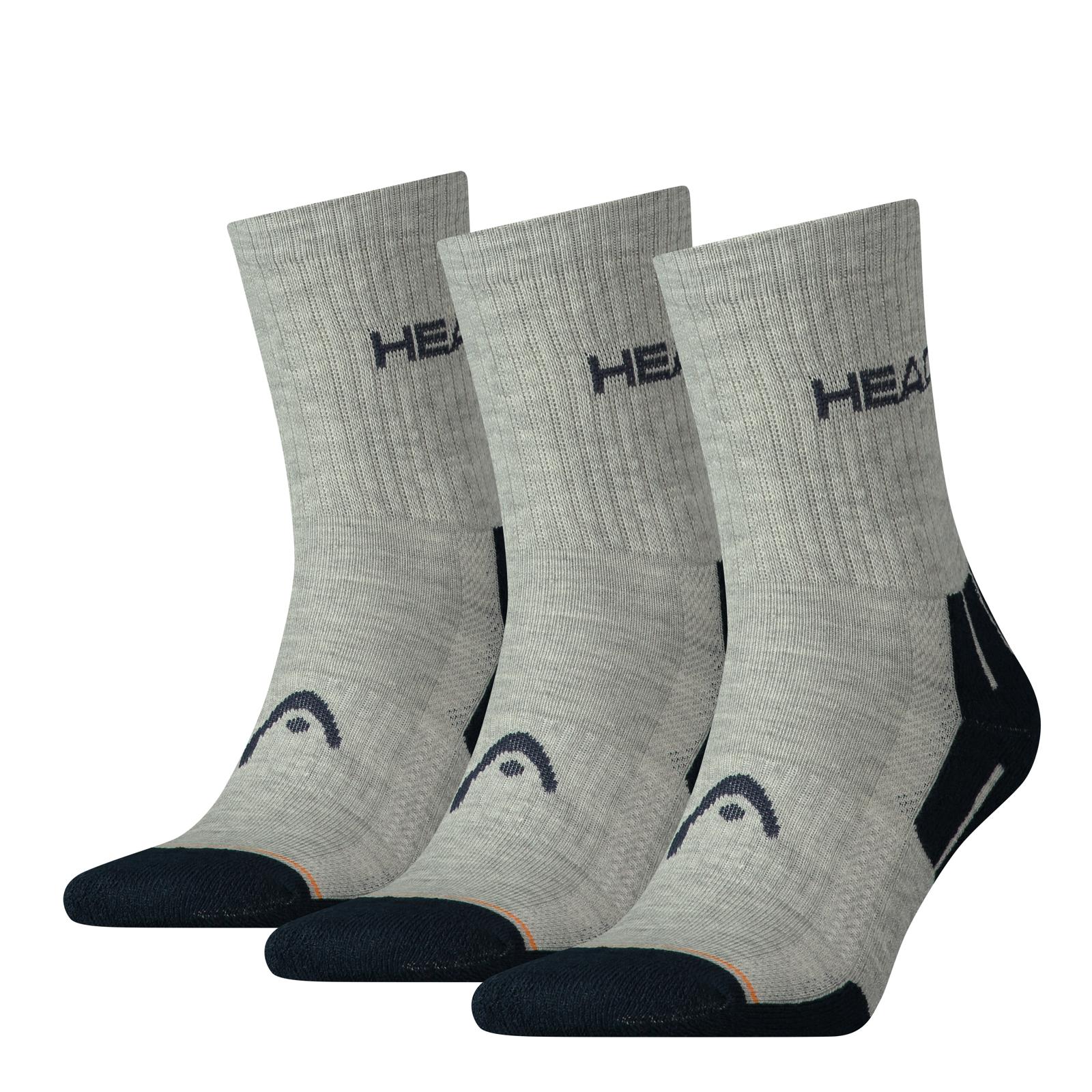 Шкарпетки Head PERFORMANCE SHORT CREW 3PPK UNISEX сірий, синій Уні