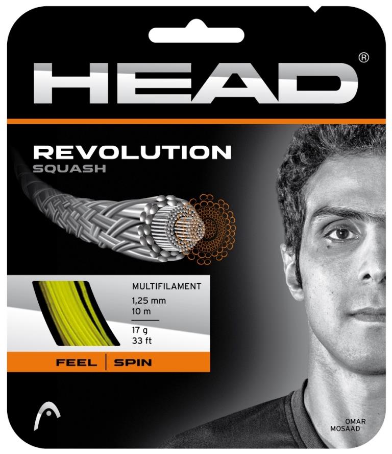 Струни для сквошу Head Revolution squash (set) 17 YW