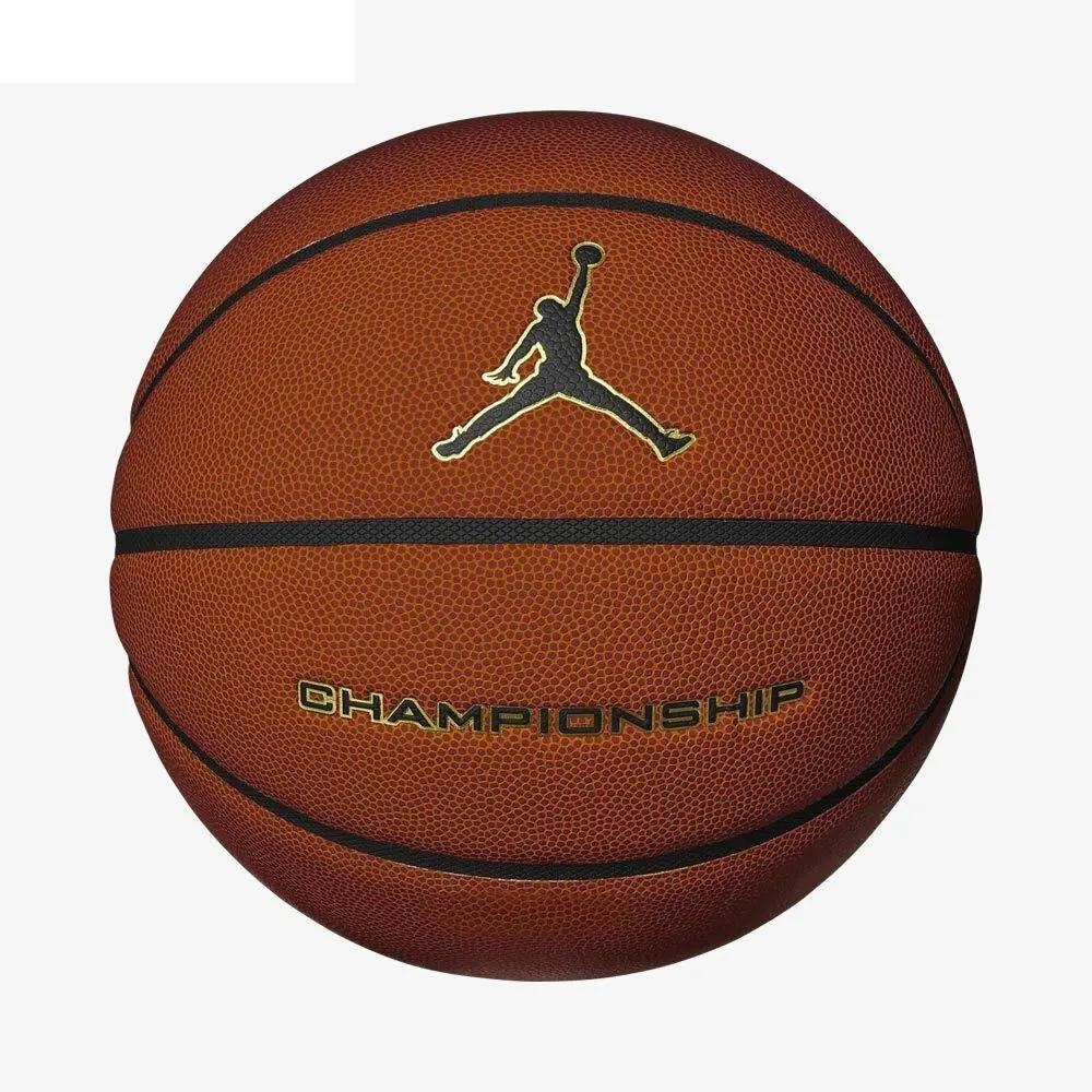 М'яч баскетбольний Nike JORDAN CHAMPIONSHIP 8P DEFLATED AMBER/BK/METALLIC GOLD/Bk розмір 7