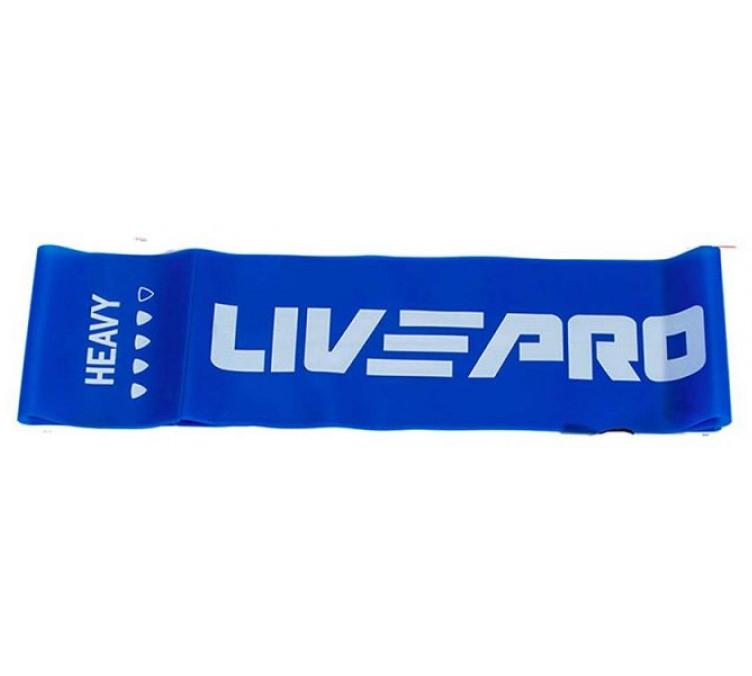 Еспандер стрічка LivePro FITNESS BAND HEAVY блакитний Уні