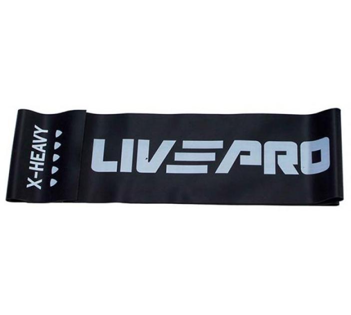 Еспандер стрічка LivePro FITNESS BAND X-HEAVY чорний Уні