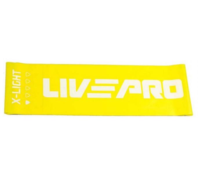 Еспандер стрічка LivePro FITNESS BAND X-LIGHT жовтий Уні
