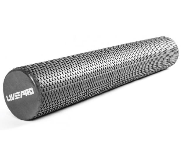 Масажний ролик LivePro FOAM ROLLER чорний Уні