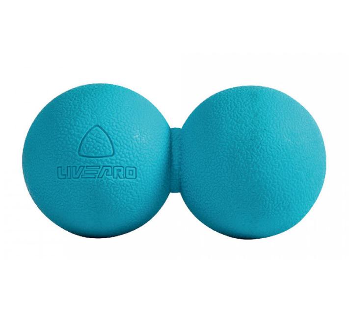 Мячик подвійний для масажу LivePro MASSAGE PEANUT BALL блакитний Уні