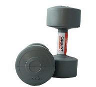 Гантелі пластикові пара LiveUP CEMENT DUMBELL сірий Уни