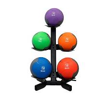 Підставка під медболи LiveUP Kettle Bell Rack 5pcs чорний Уни