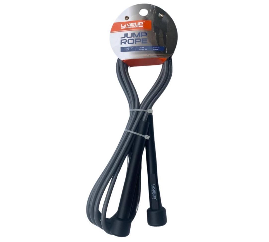 Скакалка LiveUP LiveUp JUMP ROPE чорний, сірий Уні