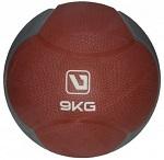 Медбол LiveUP MEDICINE BALL темно-вишневий,  темно-сірий Уни
