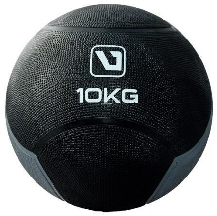 Медбол MEDICINE BALL LiveUp чорний, сірий Уни 10кг-286мм